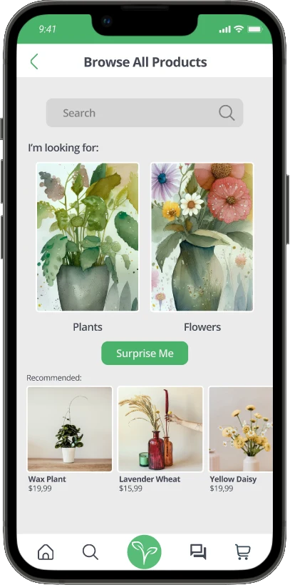Browse all products mockup